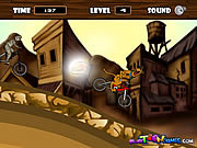Флеш игра онлайн Гонка за бюргерами / Scooby BMX Action